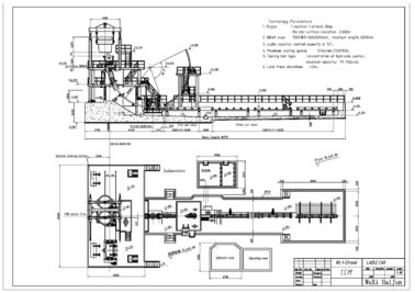 R6M 1 strand Billet Casting Machine with Ladle Turret Support